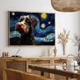 thumbnail image 5 of German Wirehaired Pointer Dog Canvas Van Gogh Starry Night Wall Art Gifts Canvas Wall Art Frame Music Artist Customized Canvas Framed Photo Art Work For The Bedroom(Gifts For Dog Lover ), 5 of 6