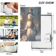 thumbnail image 2 of GZHJMY 2PCS Cute Christmas Snowman Cotton Towel Set,Quick Drying Face Towel,Soft and Breathable Bath Towel Hand Towels for Bathroom, Gym, Beach Washcloths, 2 of 7