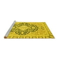 thumbnail image 2 of Ahgly Company Machine Washable Indoor Rectangle Geometric Yellow Traditional Area Rugs, 7' x 10', 2 of 4
