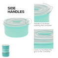 thumbnail image 7 of Plasvale - Food Storage Plastic Containers with Vent Valve - Microwave, Freezer and Dishwasher Safe - Set 6 Pieces - BPA Free (Green), 7 of 7