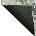 thumbnail image 5 of Addison Rugs Mayfield Premium Machine Washable Transitional Floral Aloe Rectangle Rug, 2'6" X 3'10" Machine Washable Transitional Floral Aloe Oversized Sherpa Throw Blanket, 5 of 7