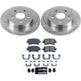 thumbnail image 3 of PowerStop Rear Z23 Evolution Sport Carbon-Fiber Ceramic Brake Pad and Drilled & Slotted Rotor Kit Fits: BUICK CHEVROLET SAAB Select Models K5531, 3 of 10