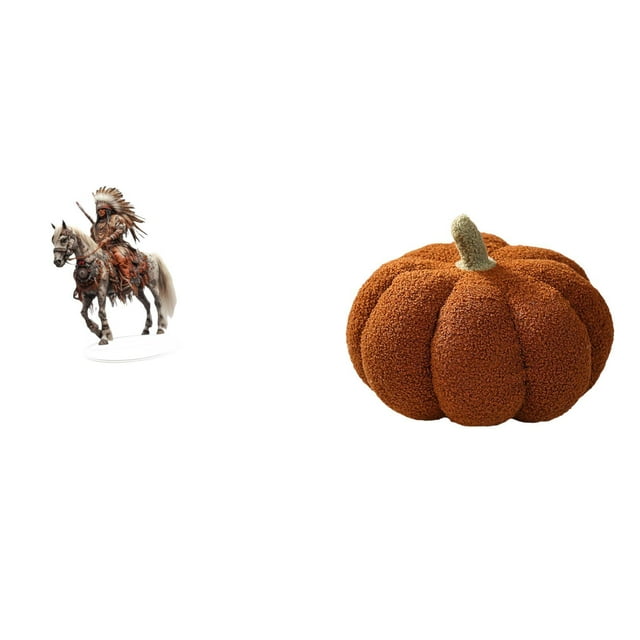 Adorno De Calabaza De Caballero Acrílico Para Centro De Mesa, Cojín Decorativo De Felpa Para Sofá, Impermeable, Regalo De Decoración De Escritorio Con Base Para El Hogar, Dormitorio Y