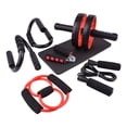 thumbnail image 1 of Kit de Rouleau à Ressort pour Exercice Abdominal, Barre de Poussée, Genouillère Portable pour Exercice à Domicile, Musculation, 1 of 8