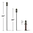 thumbnail image 7 of TIKI Hunter 64.5" Metal Outdoor Torches, 2-Pack – Weather-Resistant, Refillable Decorative TIKI Torches for Patio, Backyard, Garden & Landscape Lighting, Black, 7 of 7