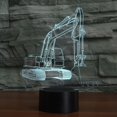 thumbnail image 1 of Abstractive 3D Optical Illusion Excavator Colorful Lighting Effect Touch Switch USB Powered LED Decoration Night Light Desk Lamp for Holiday Birthday Gift, 1 of 7