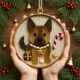 thumbnail image 5 of Christmas Dog Glass Ornament For Christmas Tree With Hanging Loop Hand Crafted High Quality Blown Glass Decoration That Delights Dog Lovers And Enthusiasts Elevating Your Holiday Decor, 5 of 6