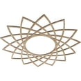 thumbnail image 2 of Ekena Millwork 30"OD x 11 1/2"ID x 1/4"T Eleanor Wood Fretwork Pierced Ceiling Medallion, Red Oak, 2 of 3