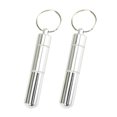thumbnail image 3 of EeaseCA 2pcs Outdoor Portable Aluminium Alloy Toothpick Holder Pocket Capsule Metal Pill Case with Key Ring, 3 of 8