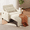 White, variant on Asofer 3-in-1 Convertible Sleeper Sofa Chair, Adjustable Backrest Futon Couch, Linen Fabric Multi-Functional Recliner Chair Bed, Space Saving Furniture for Living Room Apartment Office, Light Gray