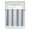 Gray blue, variant on Aqua Gray Stripes Kitchen Curtains 54 Inch Length, Minimalist Gradient Lines Aesthetic Rod Pocket Light Filtering Window Curtains Living Room Bedroom Curtain Drapes Cafe Curtain 42''x54''x2