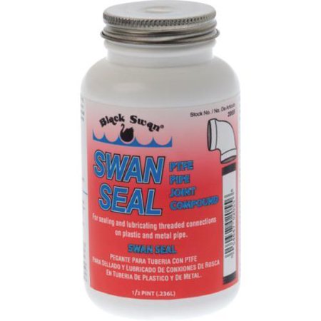 Black Swan Pipe Joint Compound Swan Seal 8 Ounce (Best Joint Compound For Bathroom)