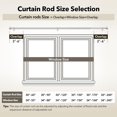 thumbnail image 4 of Barra de cortina IFELS, resistente, de 168 a 305 cm, metal plateado, 4 of 7