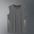thumbnail image 4 of Cmfcve Mens Side Mesh Workout Tank Big & Tall Regular Fit Crewneck T Shirts Sleeveless Gym Muscle Tee with Ventilation, 4 of 4