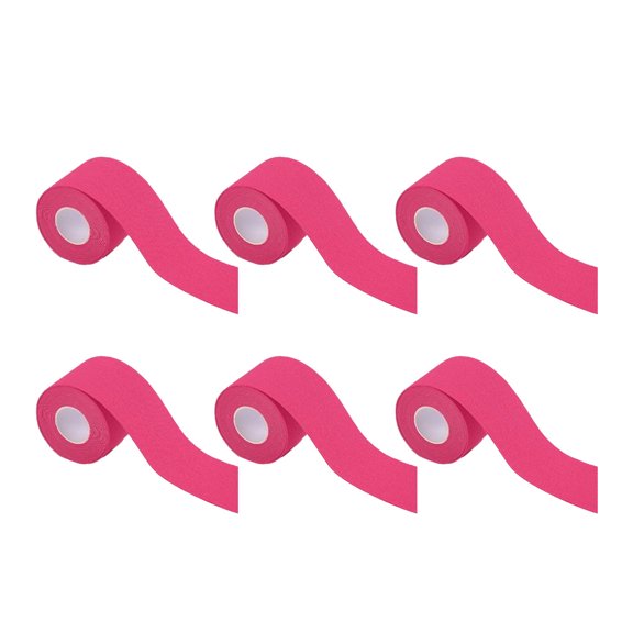 Toystoory Cinta de recuperación atlética de 6 rollos para parche muscular fácil y eficaz protección de tobillos parche muscular color rosa Type2 NO2