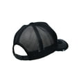 thumbnail image 4 of WITHMOONS Standard Embroidery Vintage Mesh Truck Baseball Cap KR11346 (Twoblack), 4 of 5