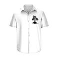 thumbnail image 4 of Camisas de Manga Larga para Hombres Blusa Cómoda de Cuello de Impresión, Camisa Casual de Poliéster para Uso Diario, de Fiesta Y de Primavera de Verano, 4 of 4