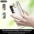 thumbnail image 3 of for Samsung Galaxy S23+ Plus Case with Wristband Strap, PU Leather Phone Case with Ring Stand Case for Samsung Galaxy S23 Plus ZWD White, 3 of 18