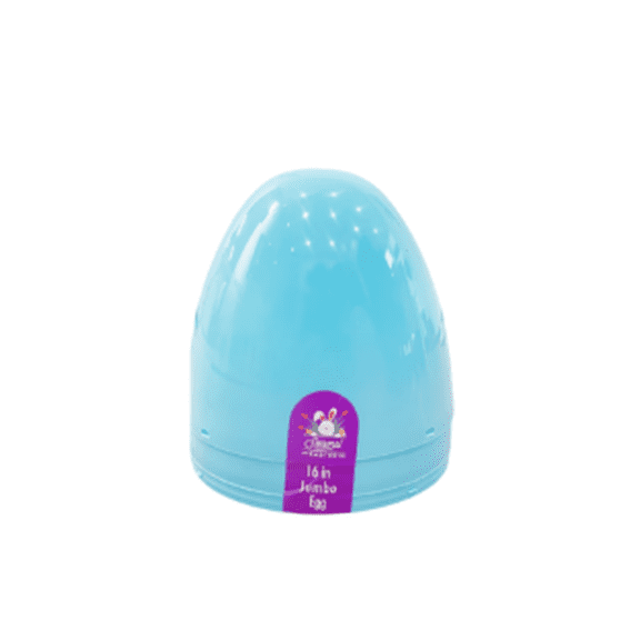 FSSTAM 16 in Jumbo Fillable Plastic Easter Egg, Blue, Reusable Holiday Decoration
