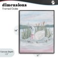 thumbnail image 4 of Stupell Industries Rustic Lodge Swan Serenade on Lake Black Framed Giclee Art, 11 x 14, by Adreane Fippinger, 4 of 8