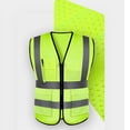 thumbnail image 4 of ZVNAΖH Construction Safety Vest for Men, High Visibility Zipper Front Safety Vest with Reflective Strips, 4 of 7