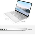 thumbnail image 4 of HP 17 Laptop, 17.3" HD+, Intel Quad Core i3-1125G4 Processor, 16GB RAM, 1TB SSD, Windows 11 Pro, Anti-Glare Display, Long Battery Life, Wi-Fi, Bluetooth, Webcam, HDMI, Alpacatec Accessories, Silver, 4 of 5