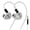 Silver, variant on Kefine Klean in Ear Monitor Headphones,10mm DLC Wired Gaming Earbuds,0.75mm 2Pin Cable inears for Audiophile(Black,no mic)