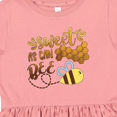 thumbnail image 4 of Inktastic Sweet As Can Bee Cute Bee Pun Girls Toddler Dress, 4 of 5
