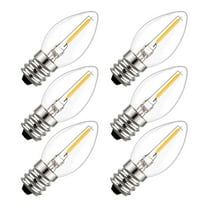 6 Pc LED Night Light Bulb E12 10W Candelabra Bulbs Replacement Chandelier 2200K