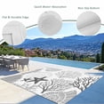 thumbnail image 3 of Outdoor Rug 3x5 ft Gray Starfish Shell Outdoor Large Area Rug Non Slip Rubber Coastal Ocean Coral Front Door Mat RV Rug Camping Carpet Patio Outdoor Rugs for Backyard Balcony Deck Porch Indoor, 3 of 9