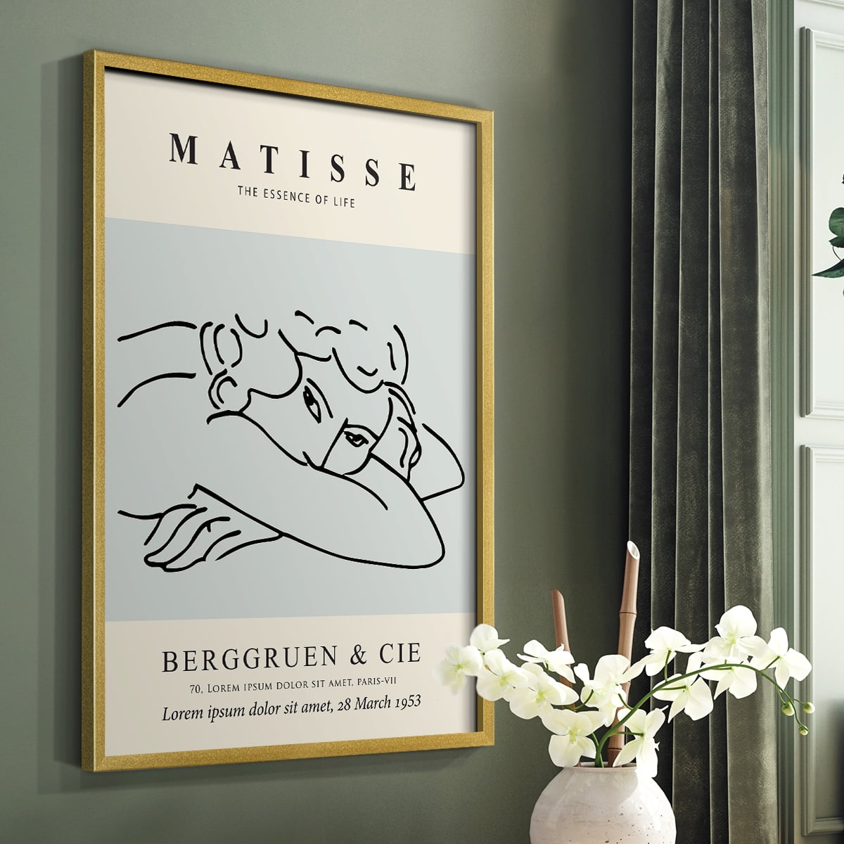 Matisse L Framed Print - Solid Wood
