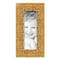 thumbnail image 2 of ArtToFrames 5" x 14" Antique Floral Gold Picture Frame, 5x14 inch Multi Wood Poster Frame (WOM-5169),  Pack, 2 of 7