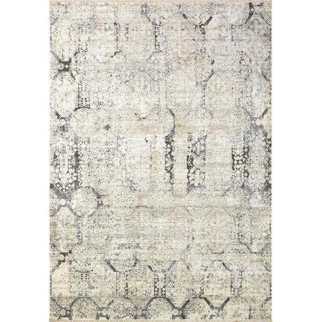 Dynamic Rugs NI461920150 4 ft. x 5 ft. 6 in. Nirvana 1920 Rectangle Contemporary Area Rug - 150 Ivory & Blue