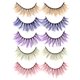 thumbnail image 1 of 5 pestañas postizas de plumas reutilizables y tupidas para mujer, 1 of 8