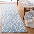 thumbnail image 2 of SAFAVIEH Metro Jenny Diamond Runner Rug, Blue/Ivory, 2'3" x 8', 2 of 8