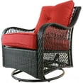 thumbnail image 2 of Hanover Orleans Outdoor Swivel Rocking Lounge Chairs, 2 of 5
