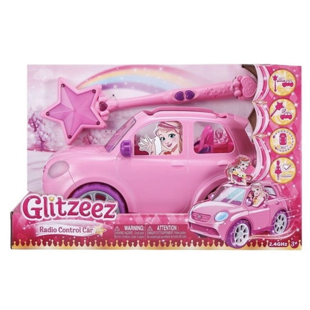 Glitzeez Girlz Pink Radio Controlled Car with Wand Remote Control
