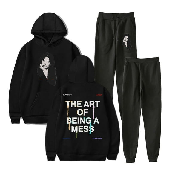 Lauren Spencer Smith The Art Of Being A Mess Hoodie Pants Two Piece Sets Men Women Sweatshirts Sweatpants