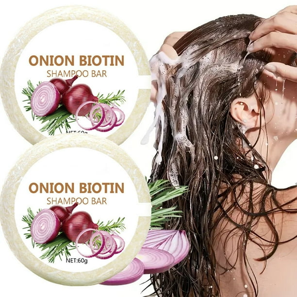 Champú Hidratante con Biotina | Extracto Refrescante de Romero y Cebolla | Limpieza Suave | Fortalece La Estructura Capilar | Limpia Profundamente y Reduce La Grasa Del Cuero Cabelludo | Apto para To