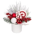 thumbnail image 1 of Árbol de Navidad Hollyone, pequeño, artificial, 30 cm, con adornos, 1 of 6