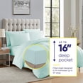 thumbnail image 2 of Set de edredón Sweet Home Collection Aqua Queen, 7 piezas, 2 of 6