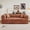 Brown, variant on avobird 78.8" Compression Sofa, Convertible Floor Sofa Bed with Pillow Back Support Armrest, Boneless Modular Sectional Sofa for Living Room, Green