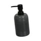 thumbnail image 5 of Dispensador de jabón líquido de 500 ml, recargable, elegante para encimera de baño. Gris oscuro, 5 of 9
