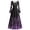 1Purple, variant on Xijirk Women Square Neck Long Bell Sleeve A Line Maxi Dress with Flame and Twig Print for Halloween Witch Costume Goth Party Evening Wear