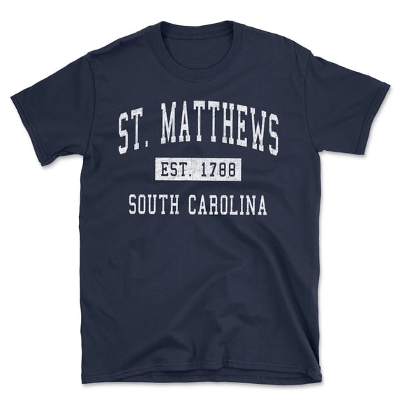 St. Matthews South Carolina Classic Established Men's Cotton T-Shirt