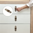 thumbnail image 3 of FESTFENDS 2Pcs Antique Copper Oval Wardrobe Handle for Furniture Upgrade 1.6X0.8in, 3 of 7