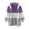 thumbnail image 5 of Kids Fleece Coat Long Sleeve Coat Hoodies Zip Up Sweatshirt Winter Coat Size 9-10 Years Girls Clothes, 5 of 5