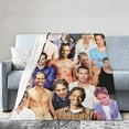 thumbnail image 3 of Blanket Paul Walker Soft and Comfortable Wool Fleece Throw Blankets for Sofa Office car Camping Yoga Travel Home Decoration Cozy Plush Beach Blanket Gift 40"x30", 3 of 5
