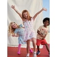 thumbnail image 3 of Wonder Nation Little Girl & Big Girl Canvas Bump Toe Sneakers, 3 of 7