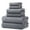 Gray#2, variant on 8-Piece Luxury Spa Towel Set - 2 Bath Towels (30"x58"), 2 Hand Towels, 2 Washcloths - 600GSM Hotel-Grade, Ultra Soft, Quick-Dry - For Bath, Beach, Gym, Home Decor